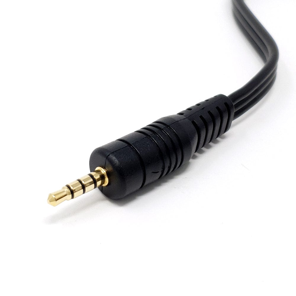 A/V Composite Cable - 3.5mm to 3 x RCA - 2m - The Pi Hut