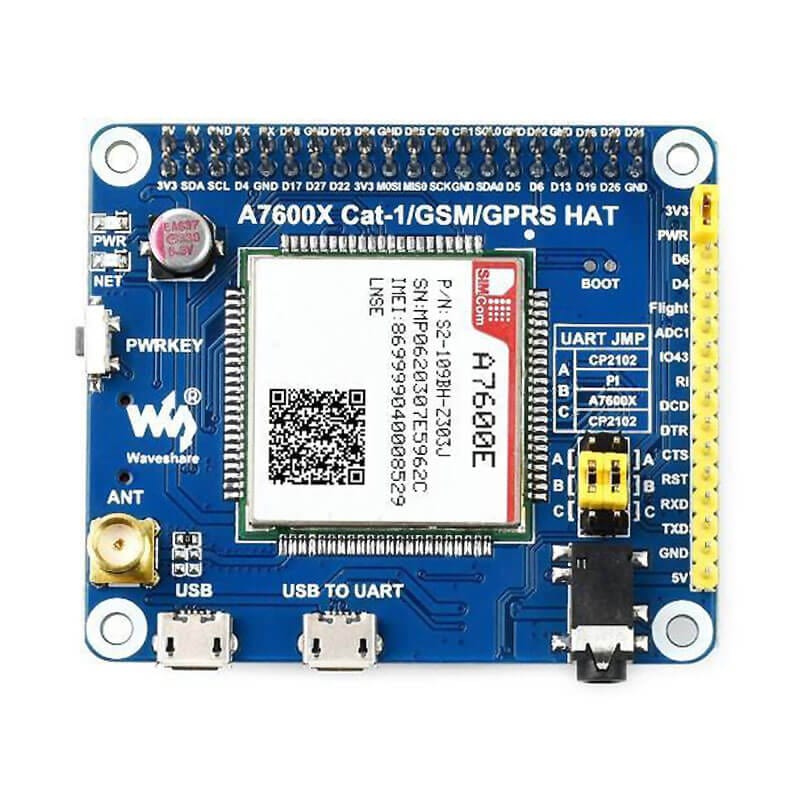 A7600E LTE Cat-1 HAT for Raspberry Pi - The Pi Hut