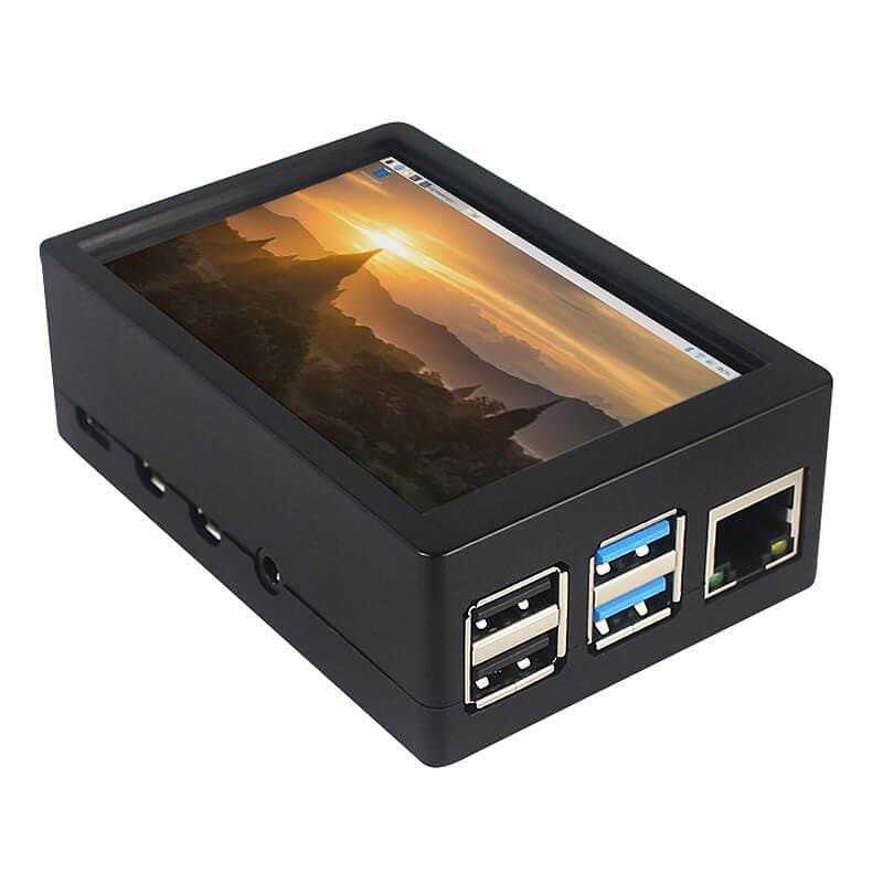 ABS Case with 3.5" TFT Touchscreen for Raspberry Pi 4 (480x320) - The Pi Hut