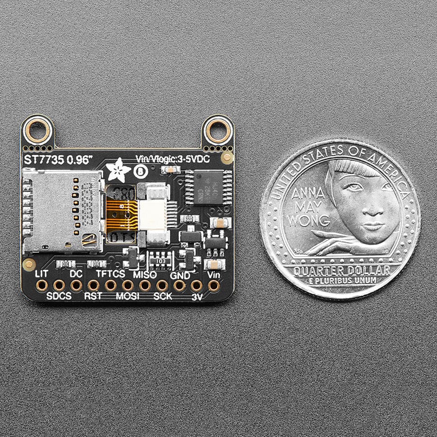 Adafruit 0.96" 160x80 Color TFT Display w/ MicroSD Card Breakout (ST7735) - The Pi Hut