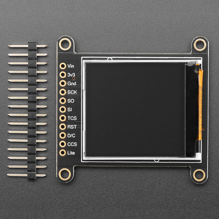 Adafruit 1.44" Colour TFT LCD Display with MicroSD Card breakout - ST7735R - The Pi Hut