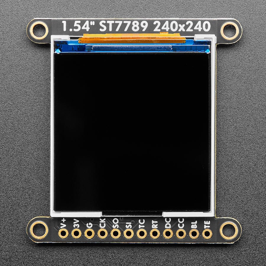 Adafruit 1.54" 240x240 Wide Angle TFT LCD Display with MicroSD - ST7789 with EYESPI Connector - The Pi Hut