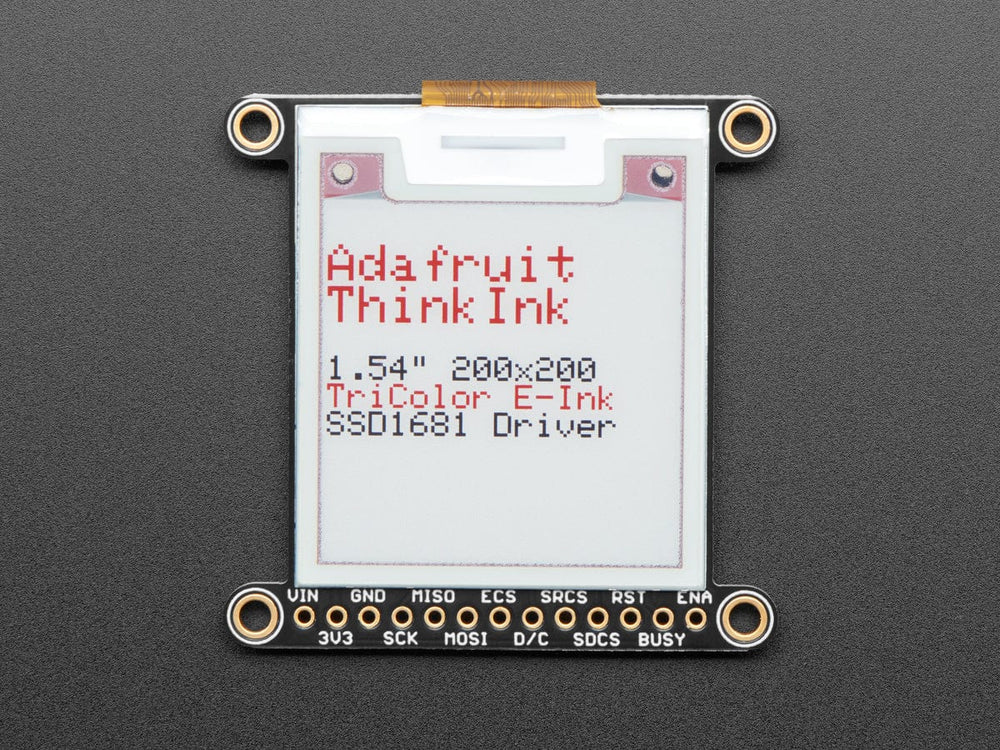 Adafruit 1.54" Tri-Color eInk / ePaper 200x200 Display with SRAM - The Pi Hut