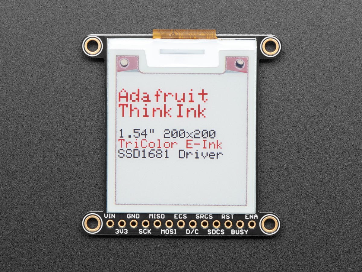 Adafruit 1.54" Tri-Color eInk / ePaper 200x200 Display with SRAM - The Pi Hut