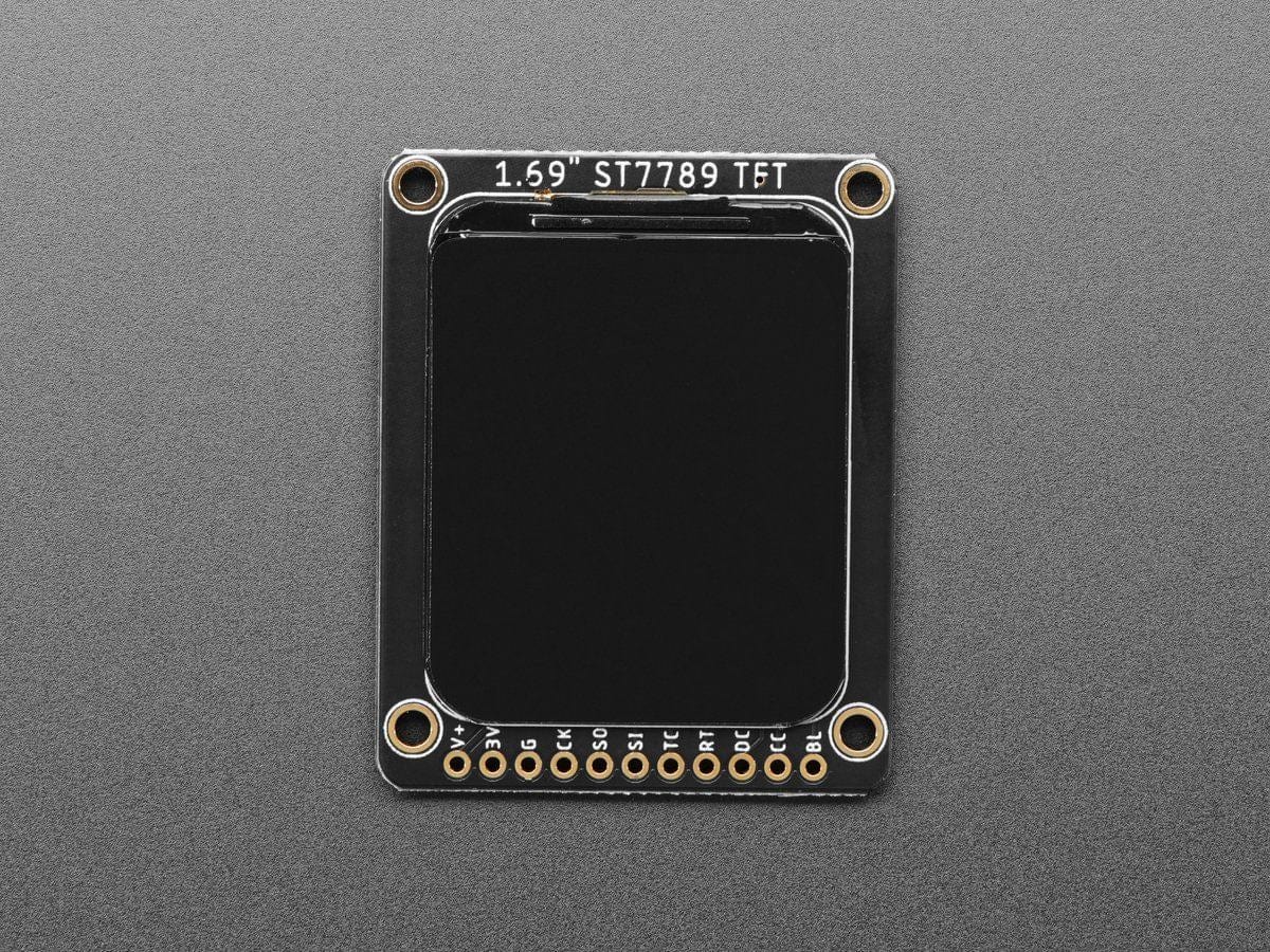 Adafruit 1.69" 280x240 Round Rectangle Color IPS TFT Display (ST7789) - The Pi Hut
