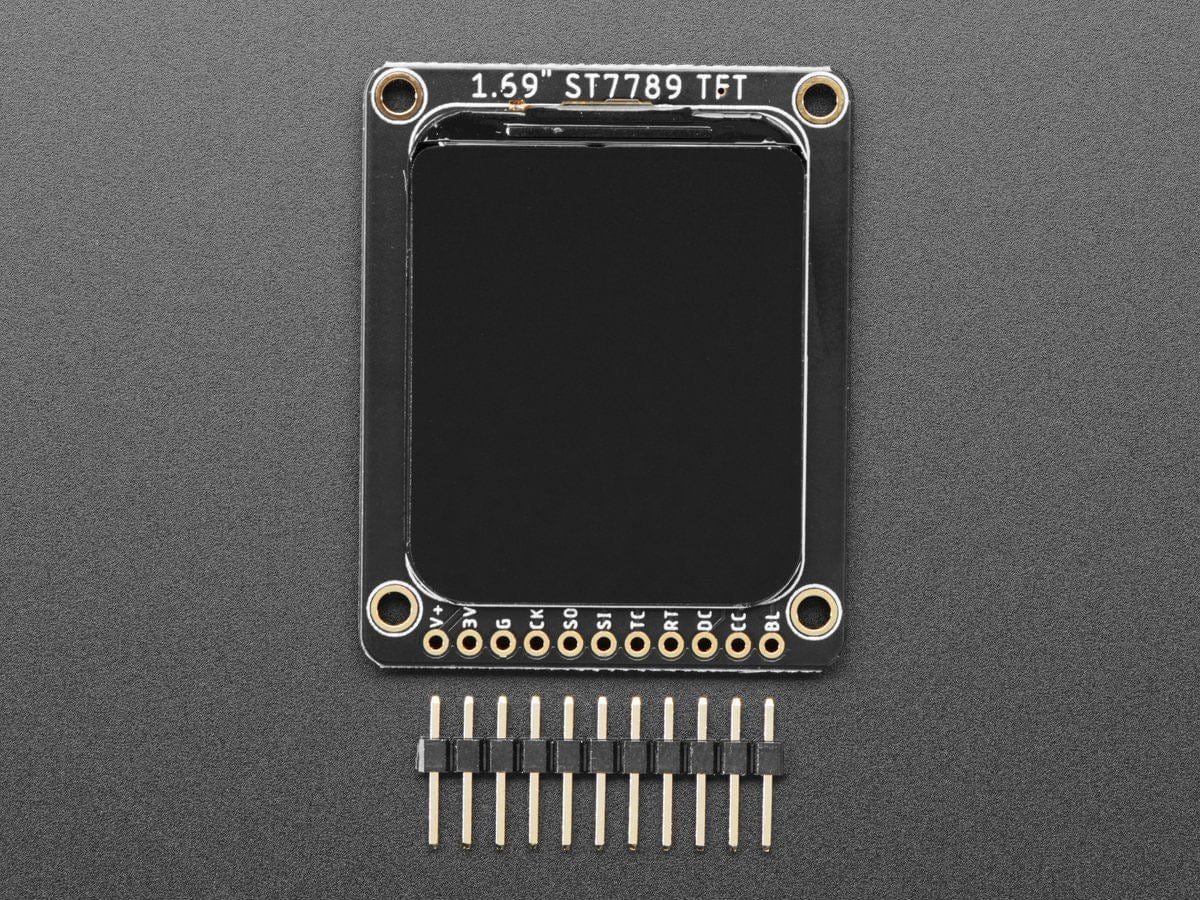 Adafruit 1.69" 280x240 Round Rectangle Color IPS TFT Display (ST7789) - The Pi Hut