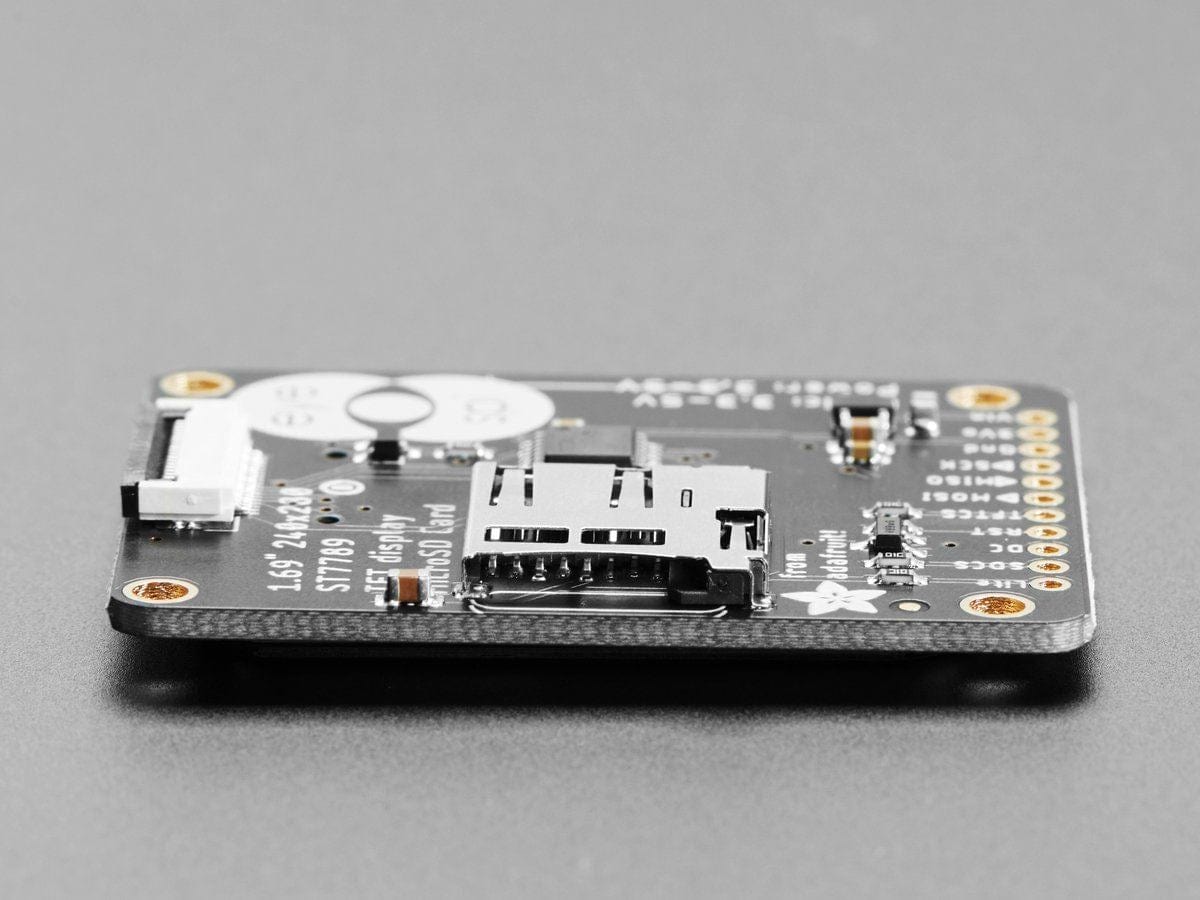 Adafruit 1.69" 280x240 Round Rectangle Color IPS TFT Display (ST7789) - The Pi Hut