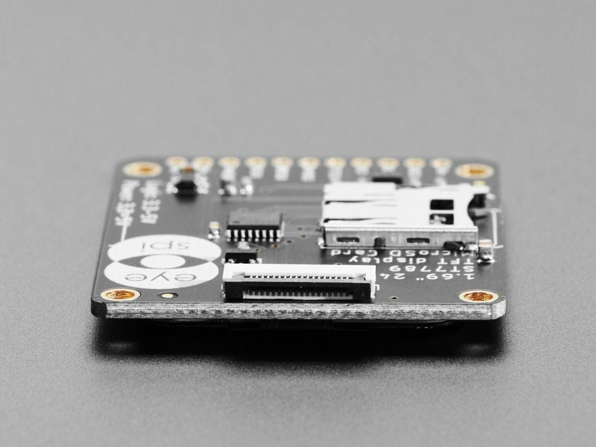 Adafruit 1.69" 280x240 Round Rectangle Color IPS TFT Display (ST7789) - The Pi Hut