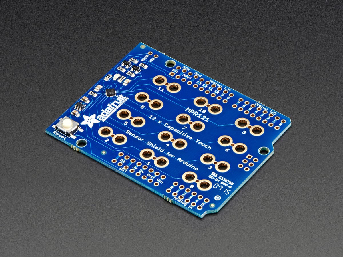 Adafruit 12 x Capacitive Touch Shield for Arduino - MPR121 - The Pi Hut