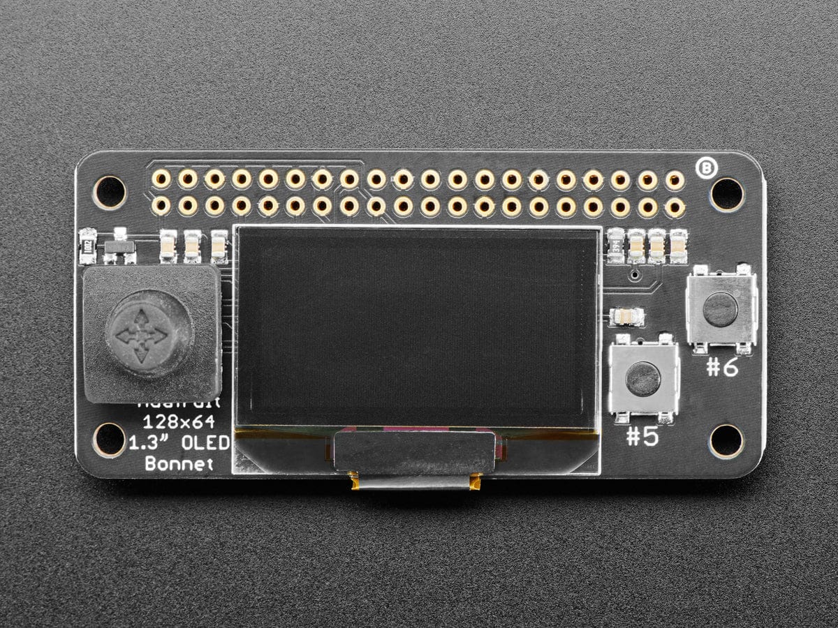 Adafruit 128x64 OLED Bonnet for Raspberry Pi - The Pi Hut