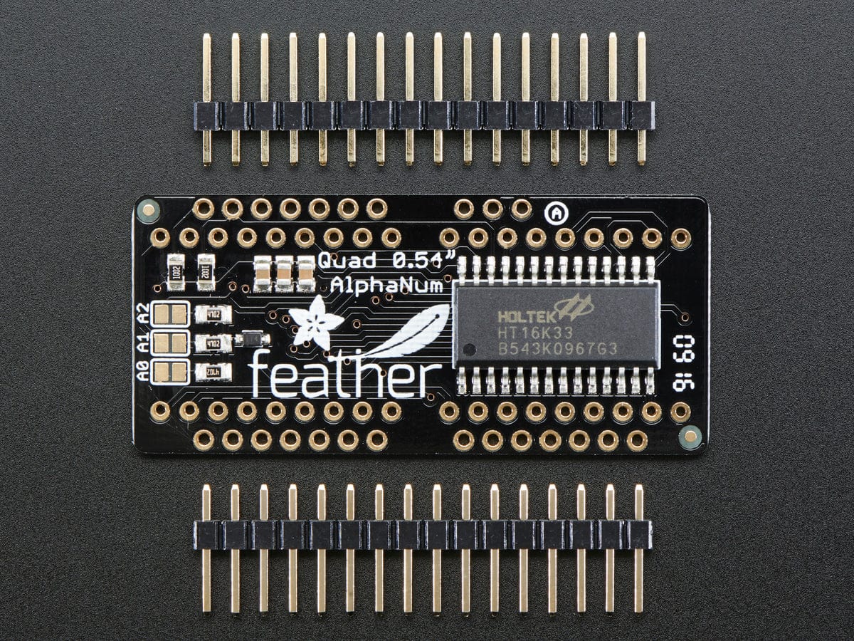 Adafruit 14-Segment Alphanumeric LED FeatherWing - The Pi Hut