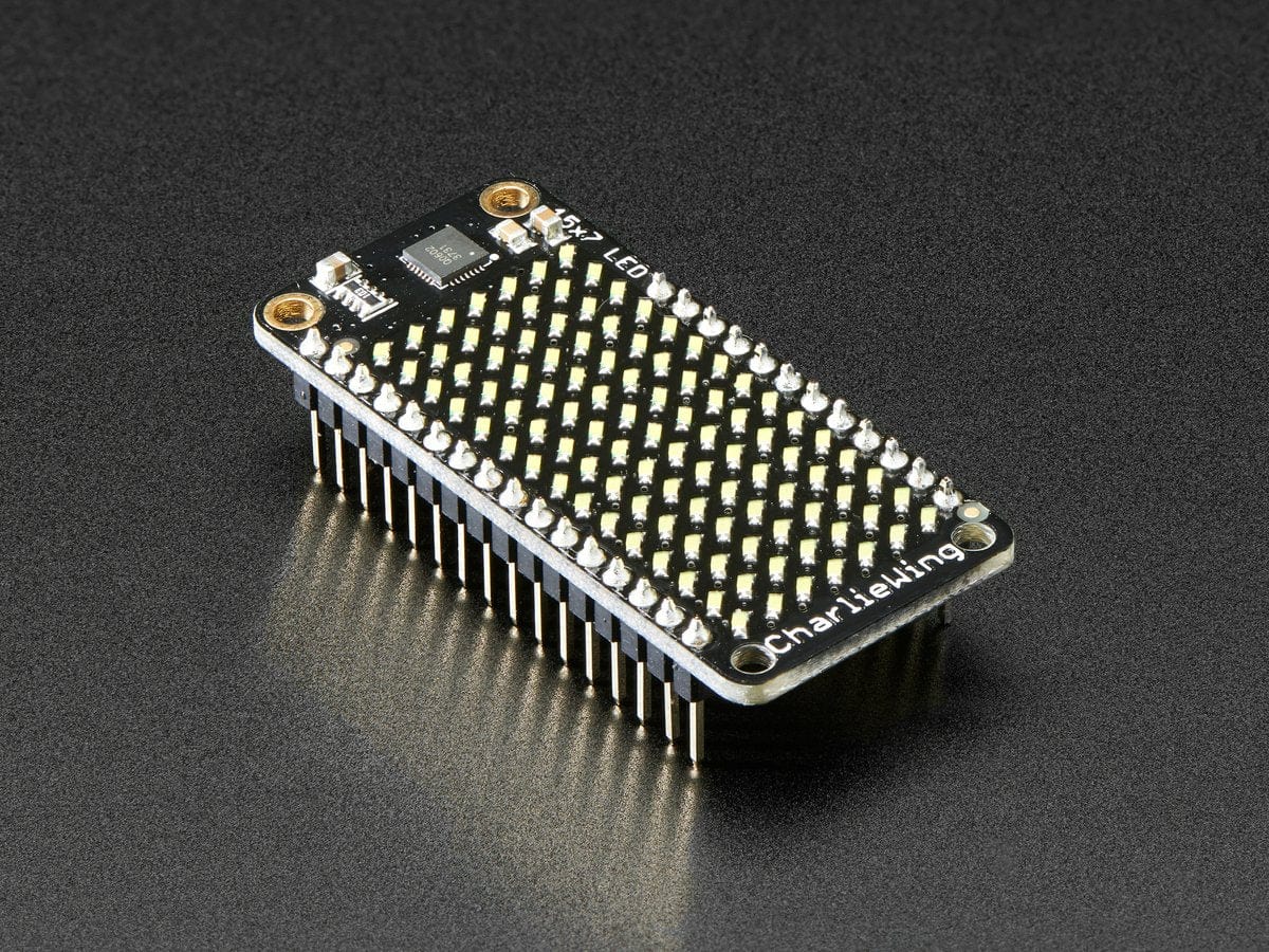 Adafruit 15x7 CharliePlex LED Matrix FeatherWing - Cool White - The Pi Hut