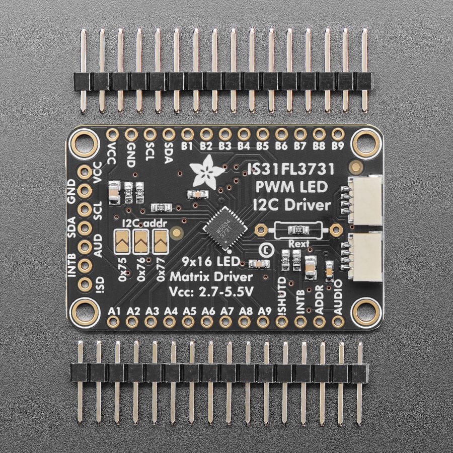 Adafruit 16x9 Charlieplexed PWM LED Matrix Driver - IS31FL3731 - STEMMA QT / Qwiic - The Pi Hut