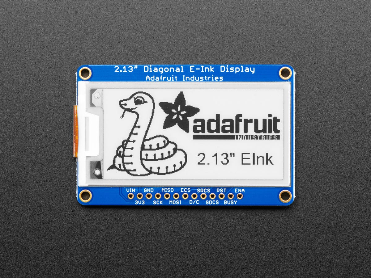 Adafruit 2.13" Monochrome eInk / ePaper Display with SRAM - The Pi Hut