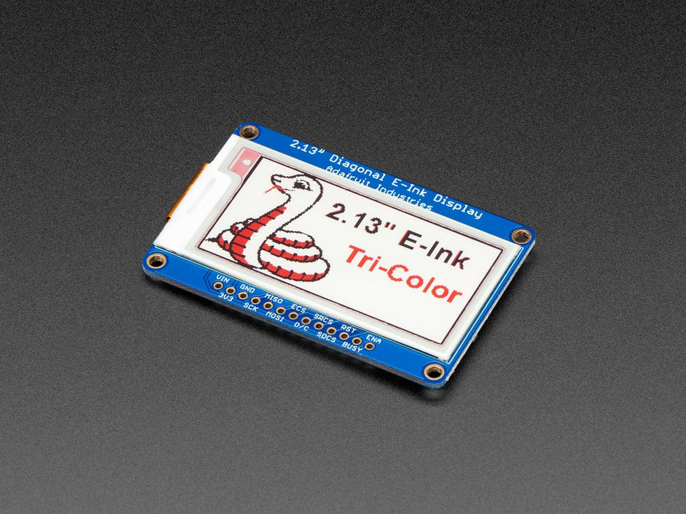 Adafruit 2.13" Tri-Color eInk / ePaper Display with SRAM - The Pi Hut