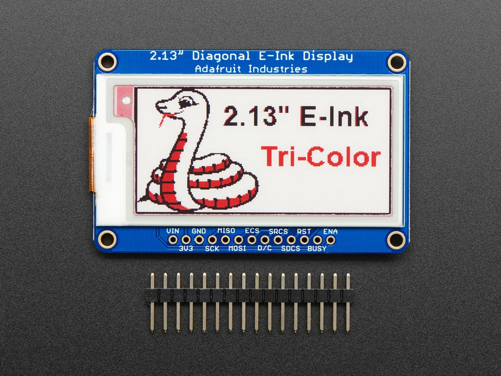 Adafruit 2.13" Tri-Color eInk / ePaper Display with SRAM - The Pi Hut