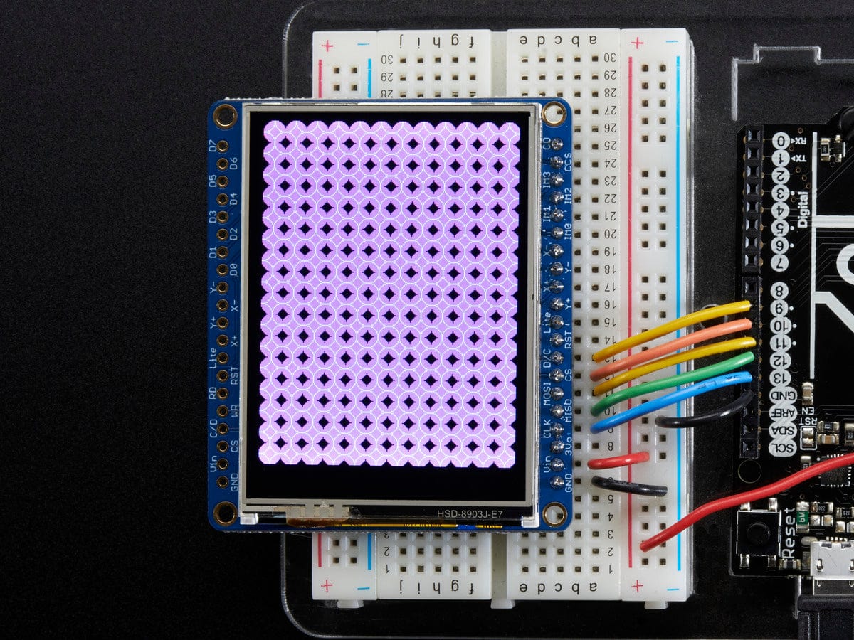 Adafruit 2.4" TFT LCD with Touchscreen Breakout w/MicroSD Socket - The Pi Hut