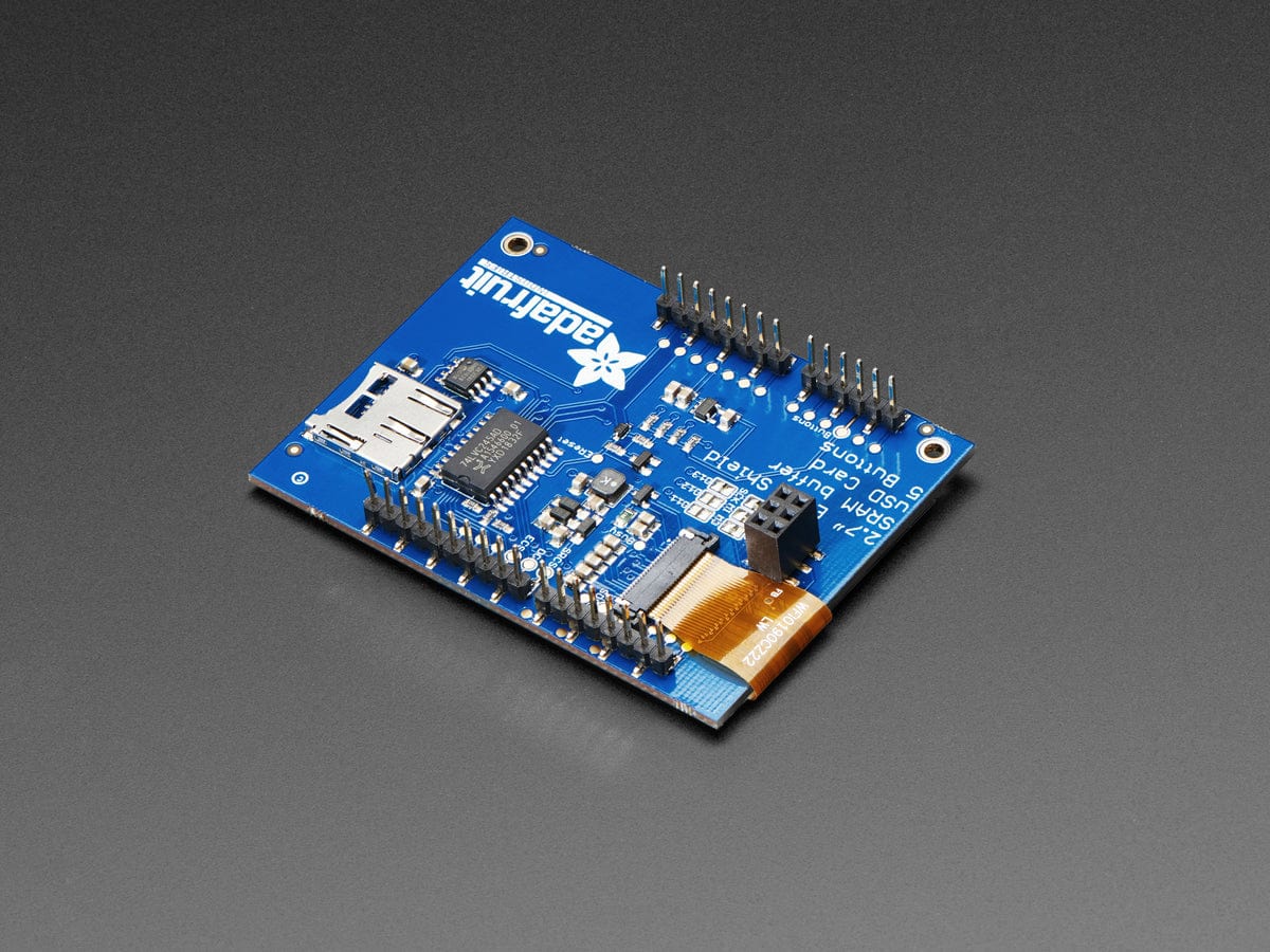 Adafruit 2.7" Tri-Color eInk / ePaper Shield with SRAM (Red Black White) by Adafruit - The Pi Hut