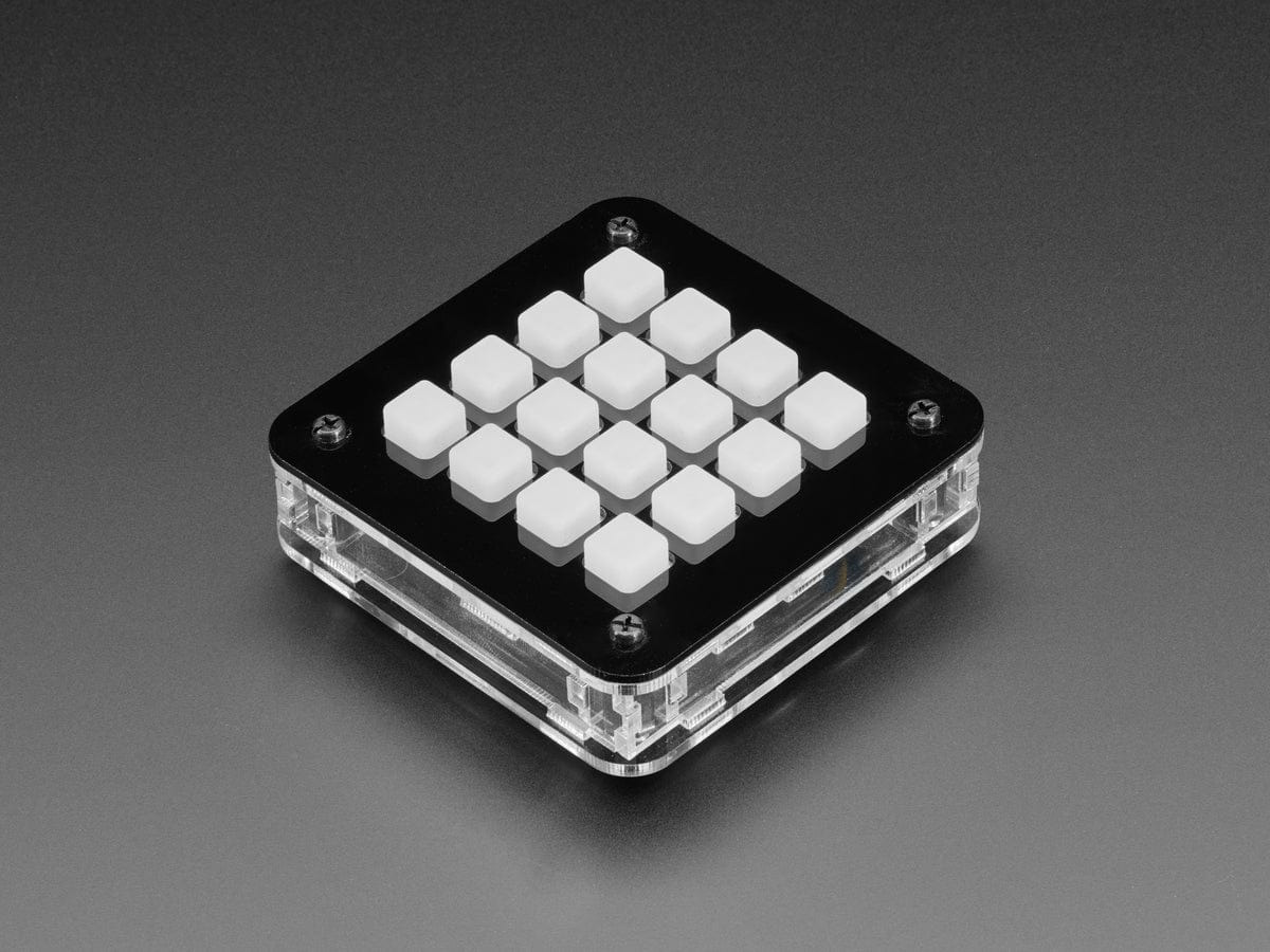 Adafruit 4x4 Trellis Feather Acrylic Enclosure + Hardware Kit - The Pi Hut