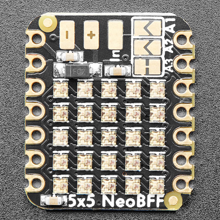 Adafruit 5x5 NeoPixel Grid BFF Add-On for QT Py and Xiao - The Pi Hut