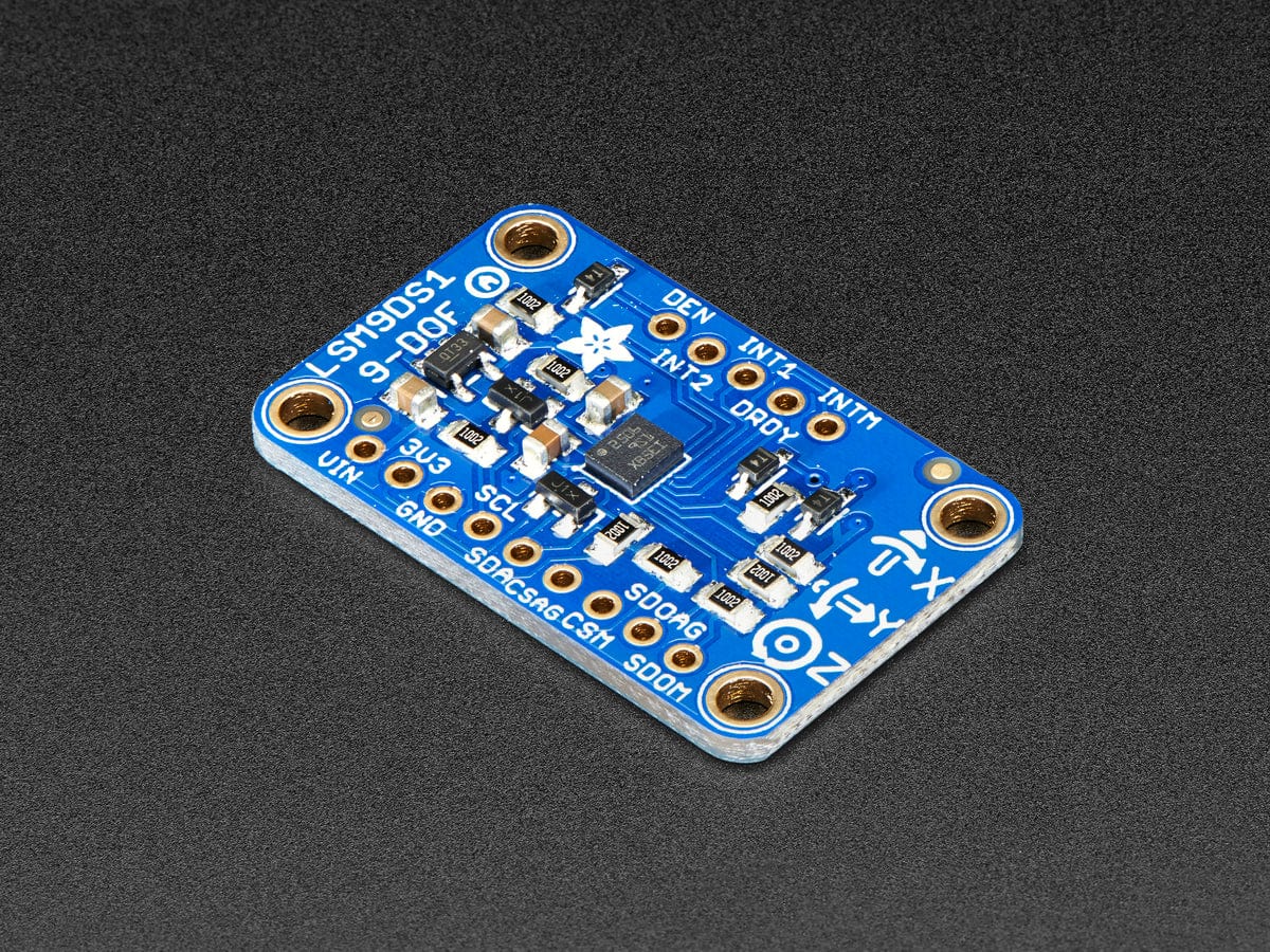 Adafruit 9-DOF Accel/Mag/Gyro+Temp Breakout Board - LSM9DS1 - The Pi Hut