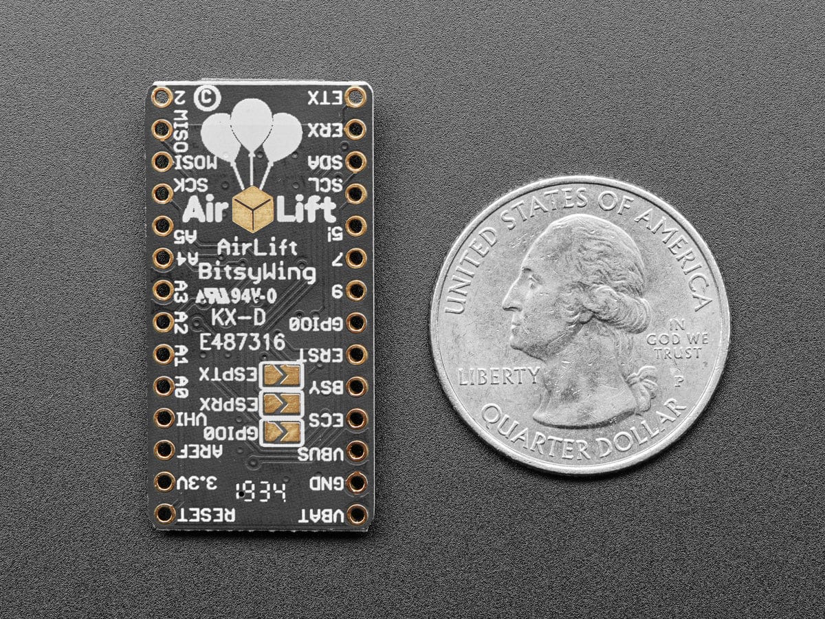 Adafruit AirLift Bitsy Add-On – ESP32 WiFi Co-Processor - The Pi Hut