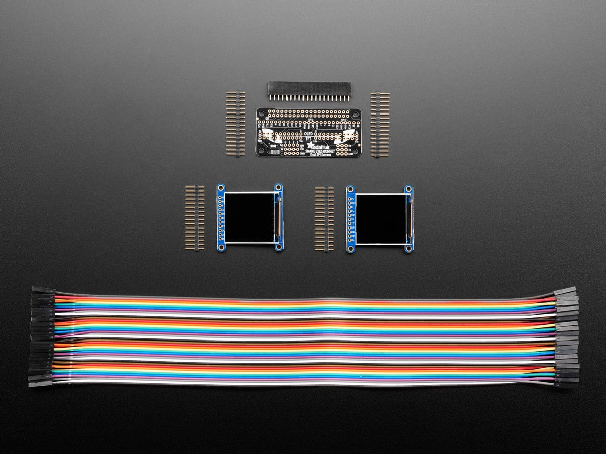 Adafruit Animated Eyes Bonnet for Raspberry Pi Pack - The Pi Hut