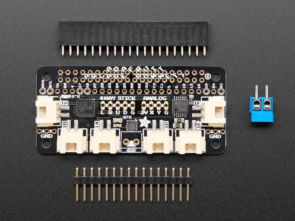 Adafruit Arcade Bonnet for Raspberry Pi with JST Connectors - The Pi Hut