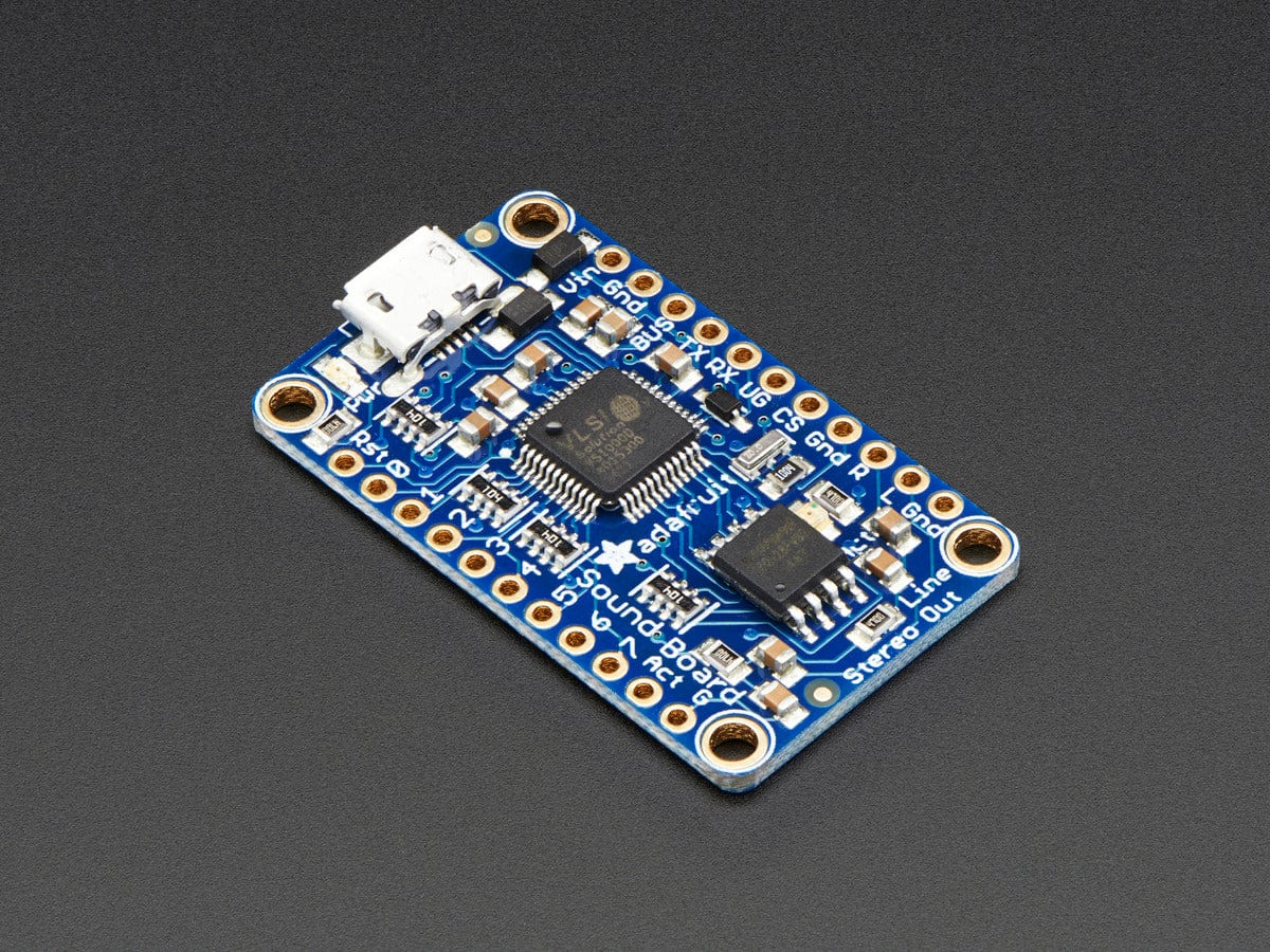 Adafruit Audio FX Mini Sound Board - WAV/OGG Trigger 16MB Flash - The Pi Hut