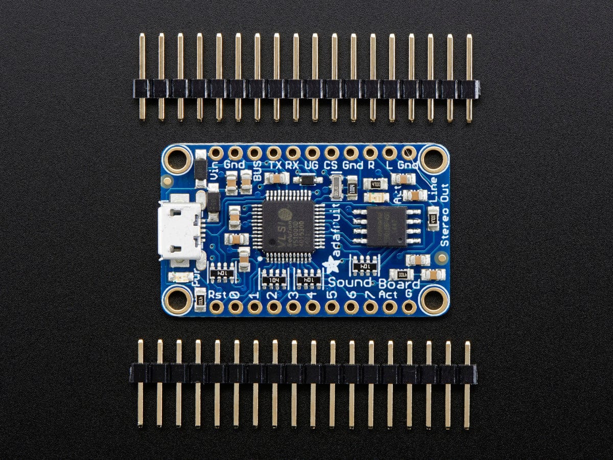 Adafruit Audio FX Mini Sound Board - WAV/OGG Trigger 16MB Flash - The Pi Hut