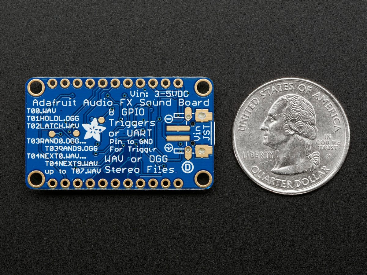 Adafruit Audio FX Mini Sound Board - WAV/OGG Trigger 16MB Flash - The Pi Hut