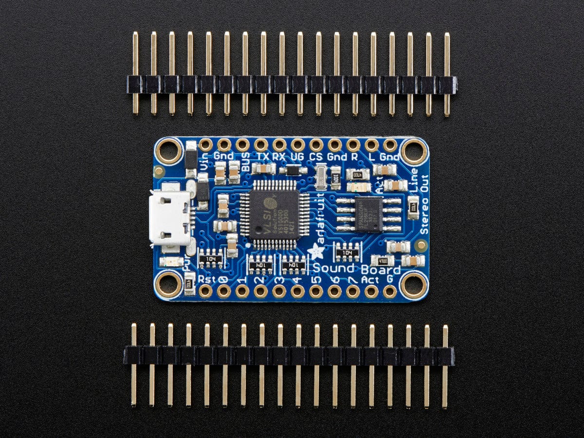 Adafruit Audio FX Mini Sound Board - WAV/OGG Trigger - 2MB Flash - The Pi Hut