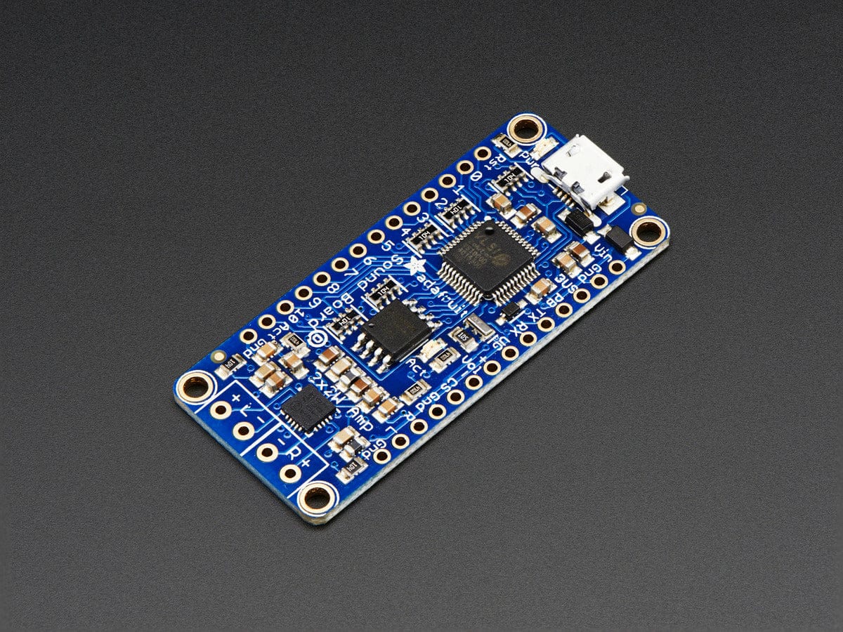 Adafruit Audio FX Sound Board + 2x2W Amp - WAV/OGG Trigger -16MB - The Pi Hut