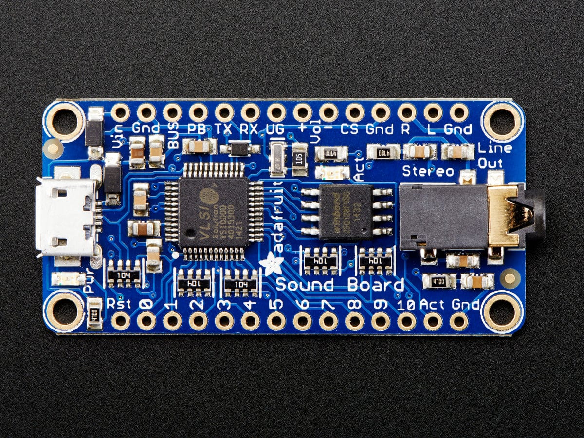 Adafruit Audio FX Sound Board - WAV/OGG Trigger with 16MB Flash - The Pi Hut