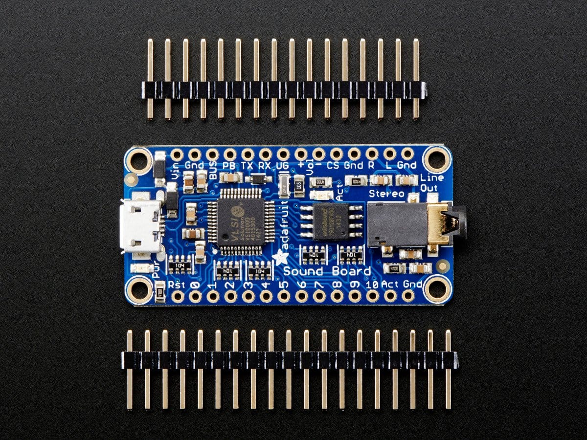 Adafruit Audio FX Sound Board - WAV/OGG Trigger with 16MB Flash - The Pi Hut