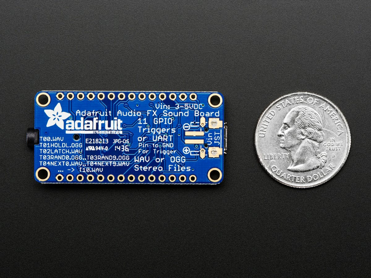 Adafruit Audio FX Sound Board - WAV/OGG Trigger with 2MB Flash - The Pi Hut