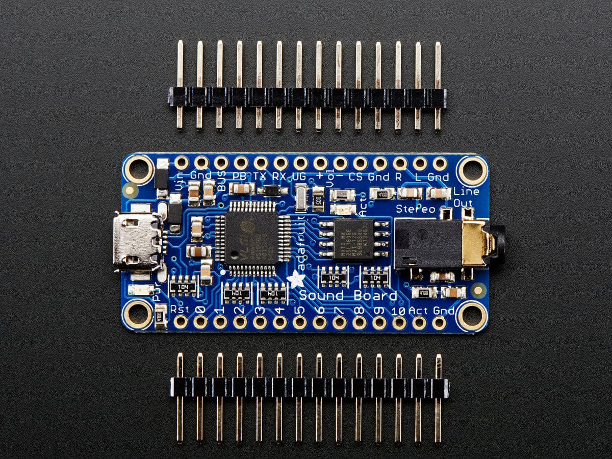 Adafruit Audio FX Sound Board - WAV/OGG Trigger with 2MB Flash - The Pi Hut