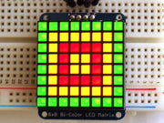 Adafruit Bicolor LED Square Pixel Matrix with I2C Backpack - The Pi Hut