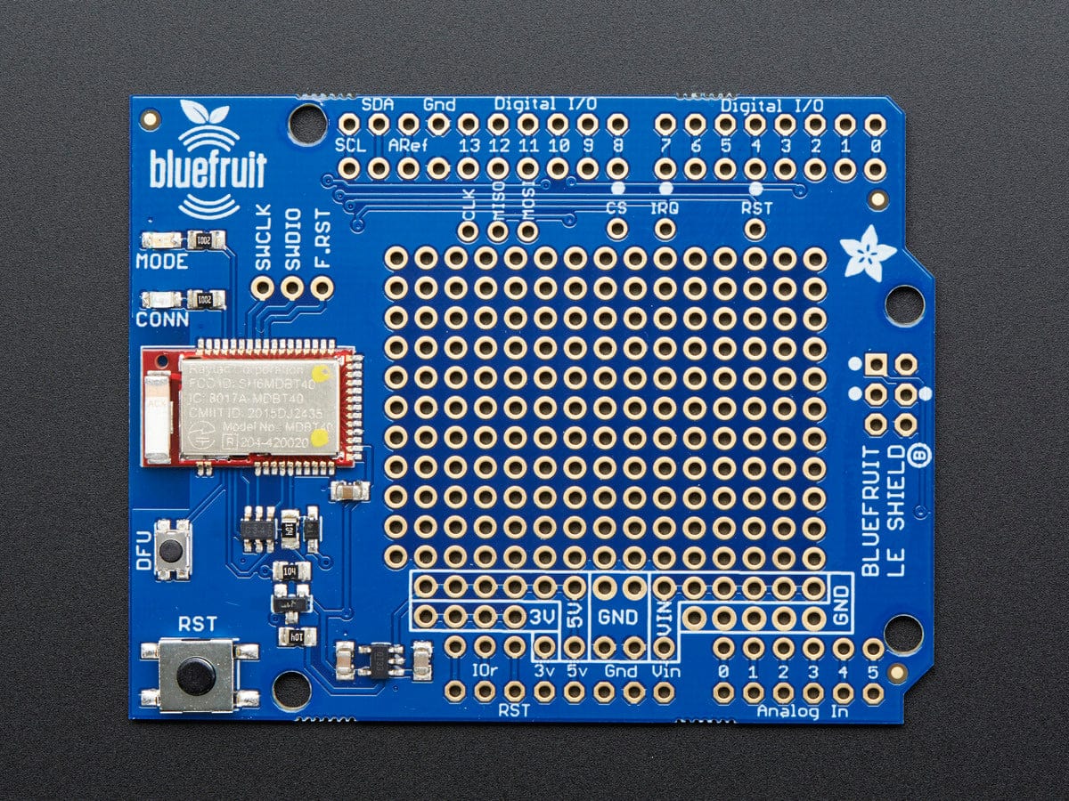 Adafruit Bluefruit LE Shield - Bluetooth LE for Arduino - The Pi Hut