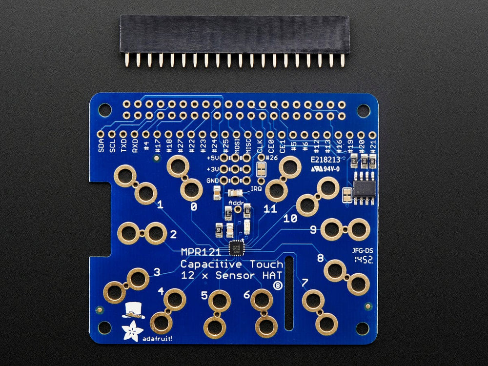 Adafruit Capacitive Touch HAT for Raspberry Pi - Mini Kit - The Pi Hut