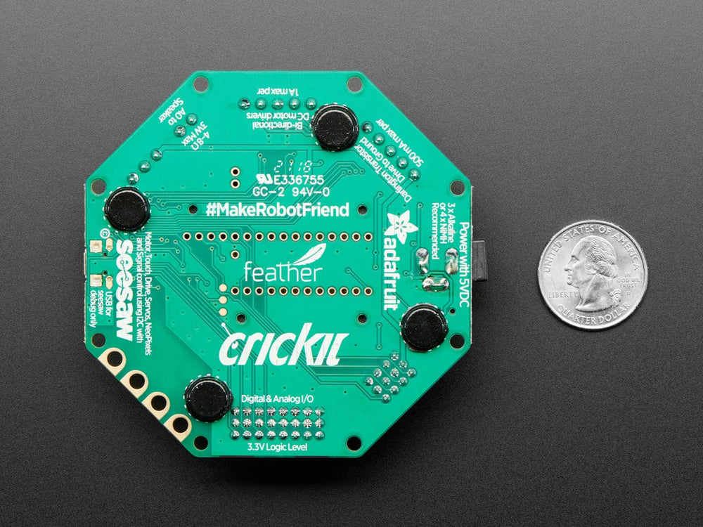 Adafruit CRICKIT FeatherWing for any Feather - The Pi Hut