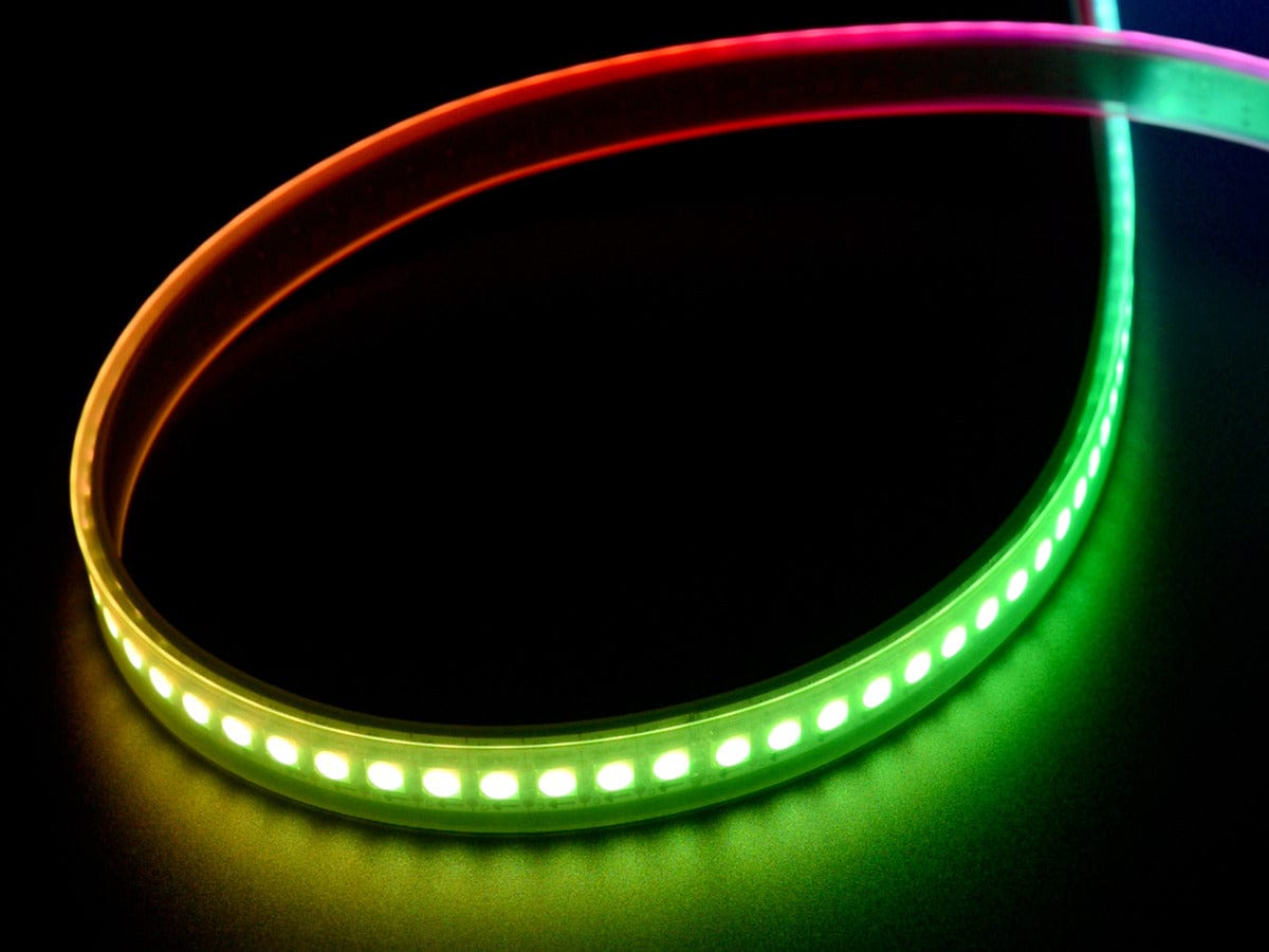 Adafruit DotStar Digital LED Strip - White 144 LED/m - One Meter - The Pi Hut