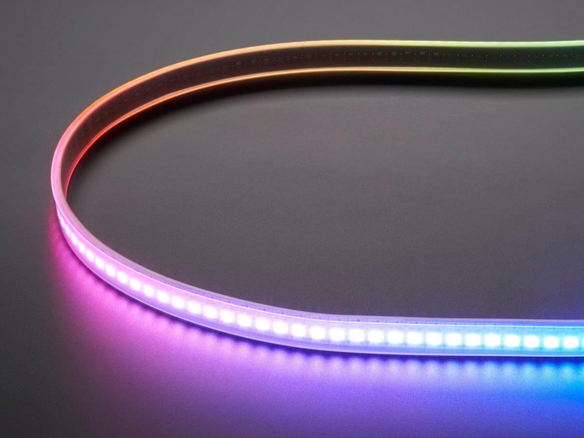 Adafruit DotStar Digital LED Strip - White 144 LED/m - One Meter - The Pi Hut