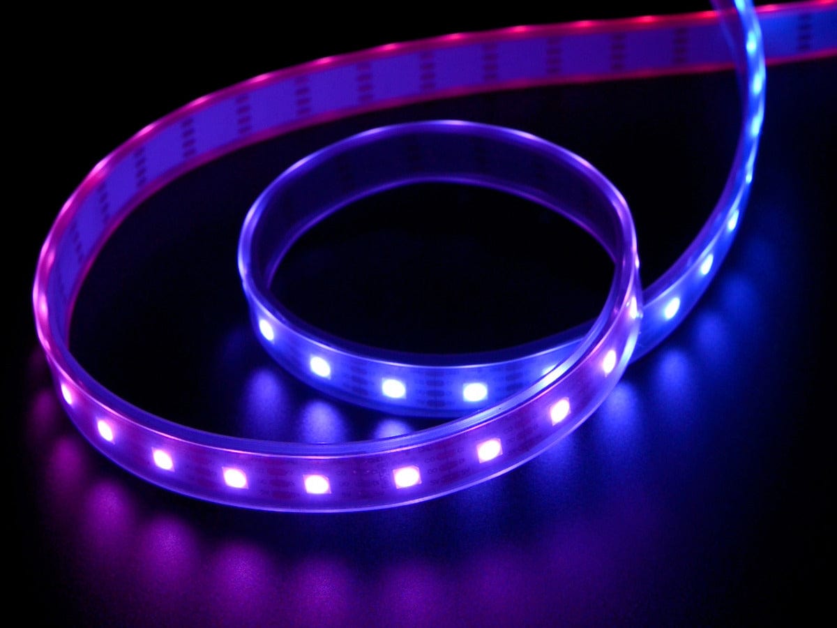 Adafruit DotStar Digital LED Strip - White 60 LED - Per Meter - The Pi Hut