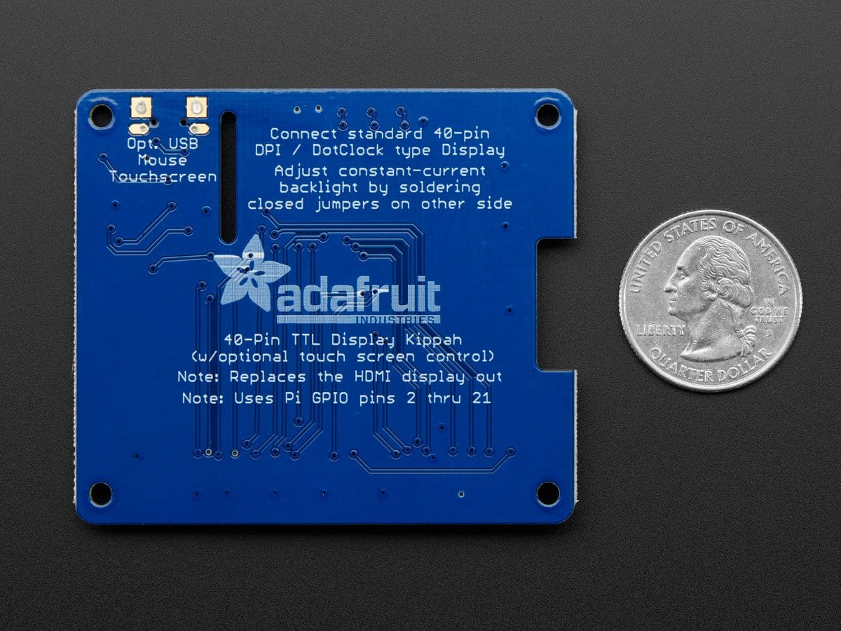 Adafruit DPI TFT Kippah for Raspberry Pi - The Pi Hut