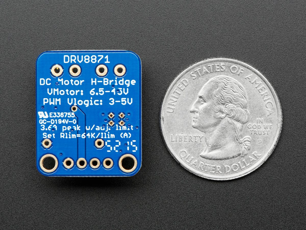 Adafruit DRV8871 DC Motor Driver Breakout Board - 3.6A Max - The Pi Hut