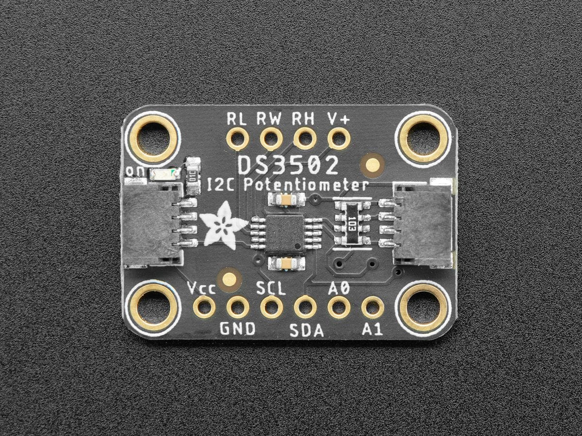 Adafruit DS3502 I2C Digital 10K Potentiometer Breakout (STEMMA QT ...