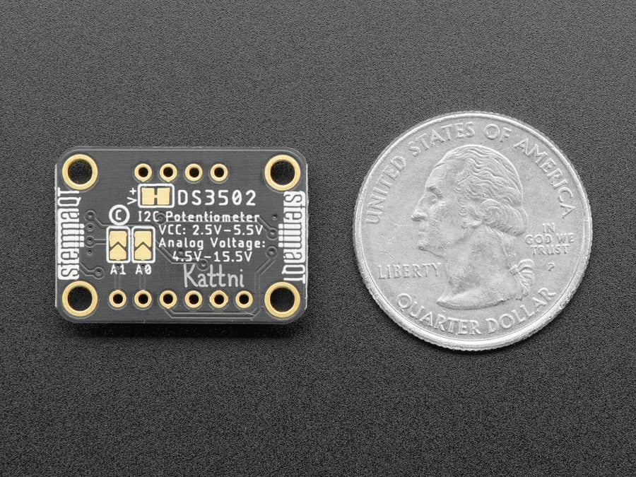 Adafruit DS3502 I2C Digital 10K Potentiometer Breakout (STEMMA QT ...