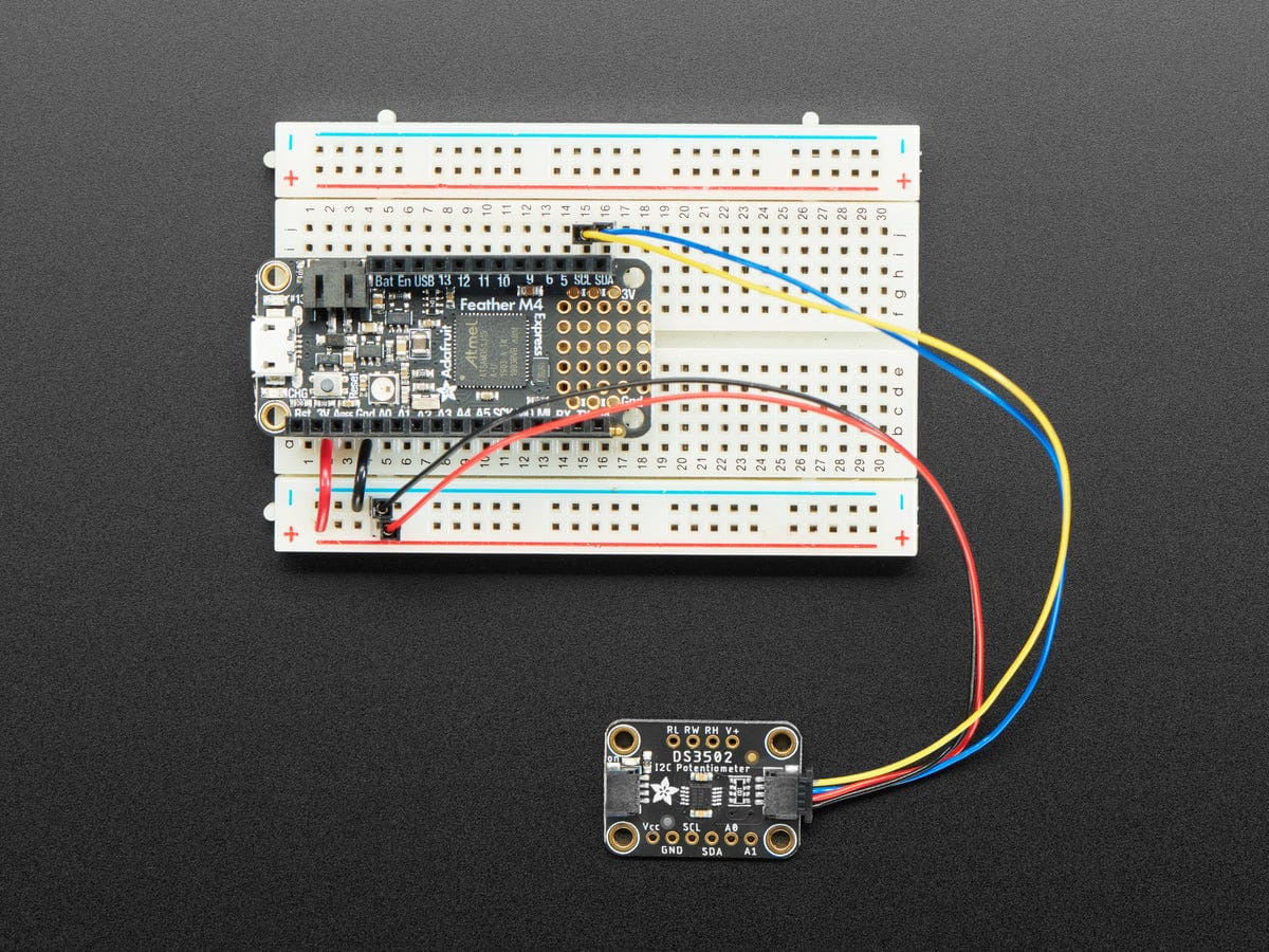 Adafruit DS3502 I2C Digital 10K Potentiometer Breakout - The Pi Hut