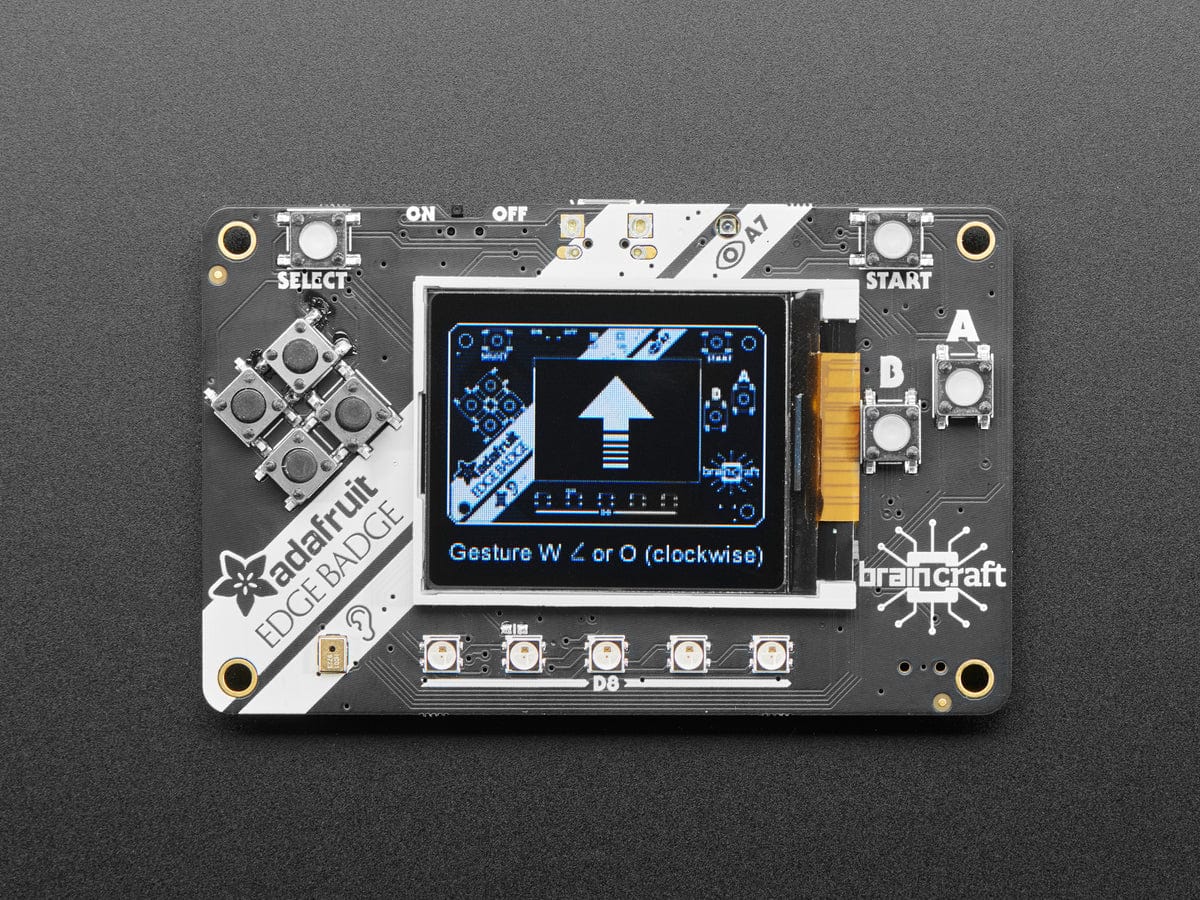 Adafruit EdgeBadge - TensorFlow Lite for Microcontrollers - The Pi Hut